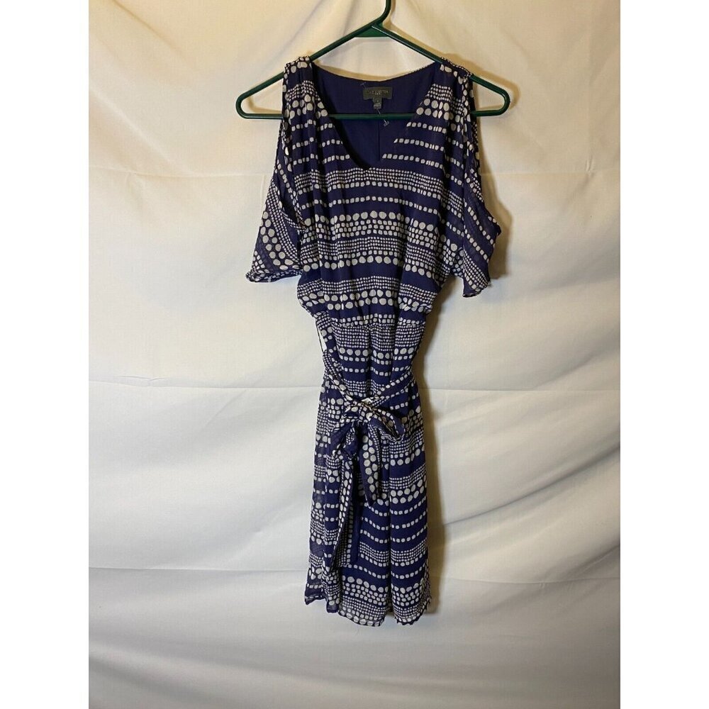 Nautical Navy Coastal Women's Small Dress Cruise Travel Summer wedding Guest